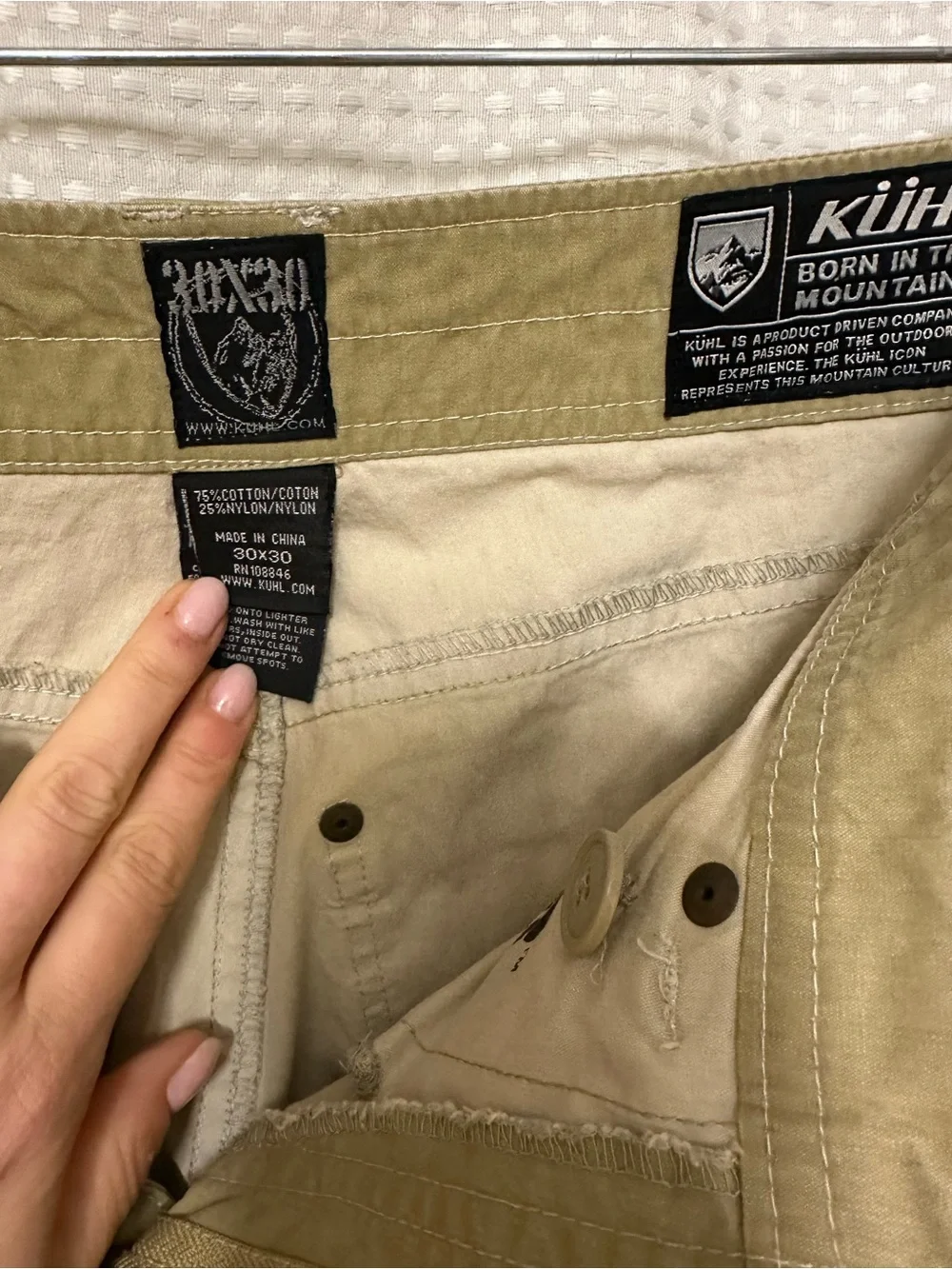 Kuhl Men's Chinos in Light Tan